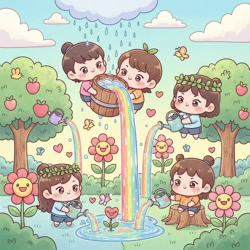 Vẽ tranh trẻ thơ vui chơi ngoài trời