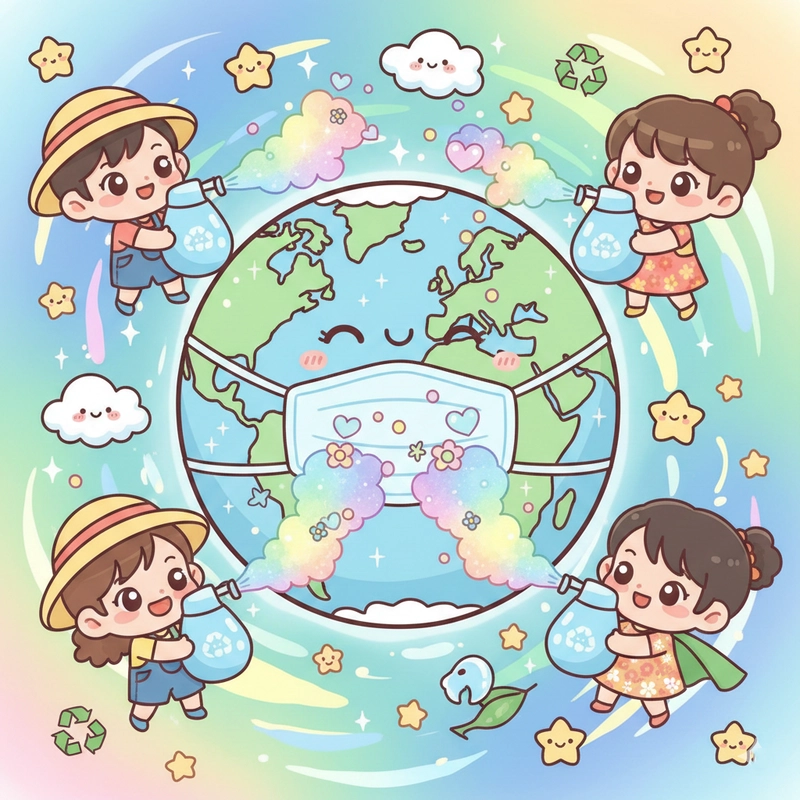 Vẽ tranh ý tưởng trẻ thơ bảo vệ Trái Đất