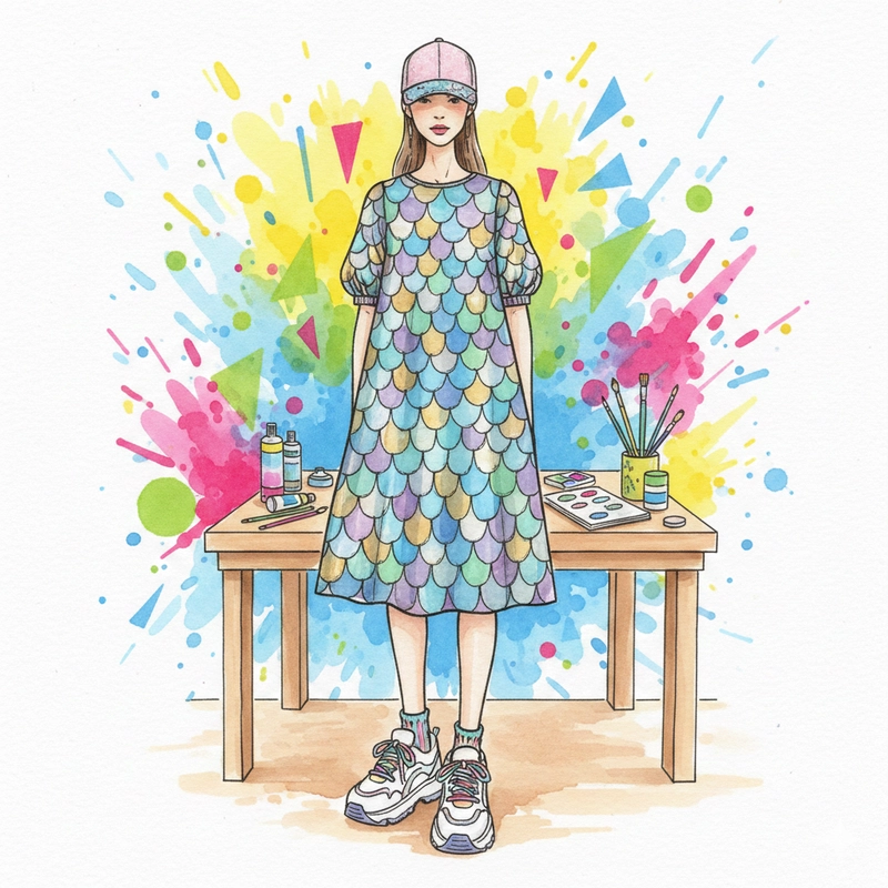 Vẽ ước mơ làm nhà thiết kế thời trang