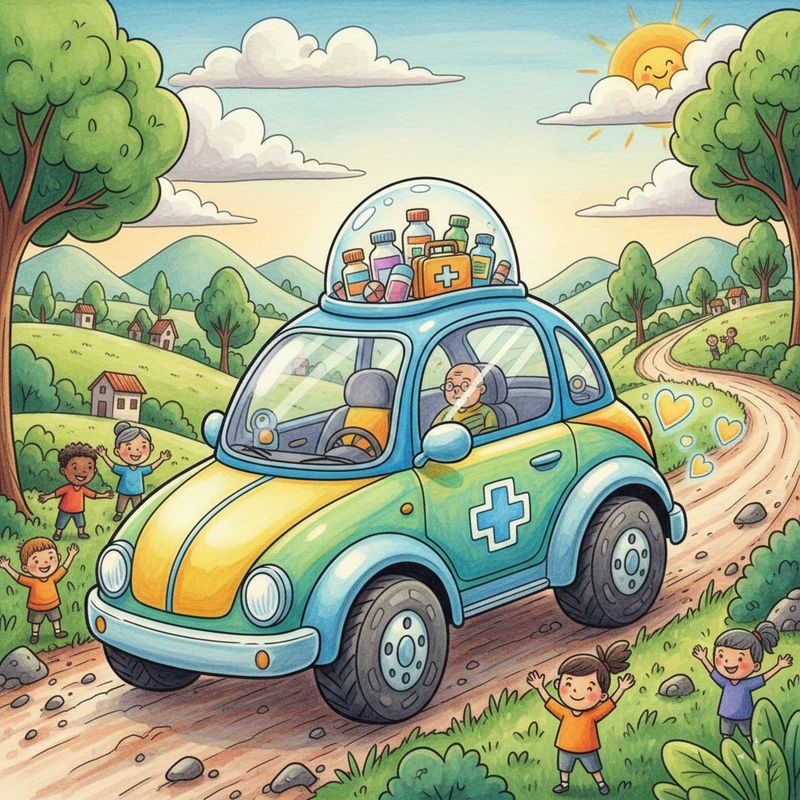 Ý tưởng tranh vẽ ô tô mơ ước đơn giản mà đẹp