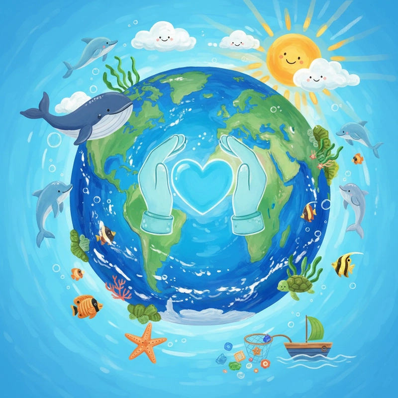 Ý tưởng vẽ môi trường biển đơn giản mà hiệu quả