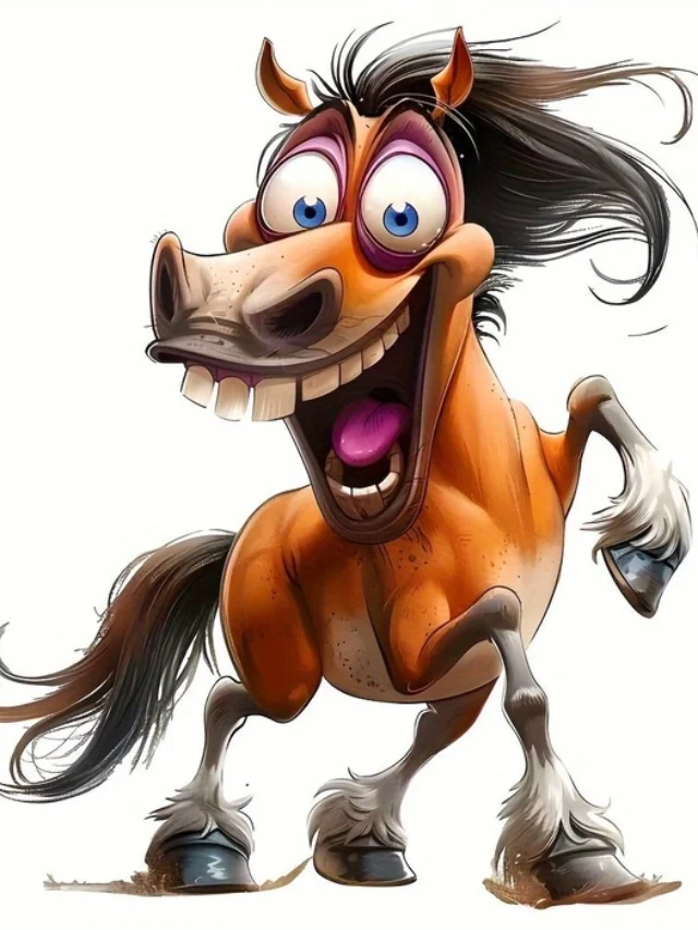 Horse sticker hoạt hình vui nhộn