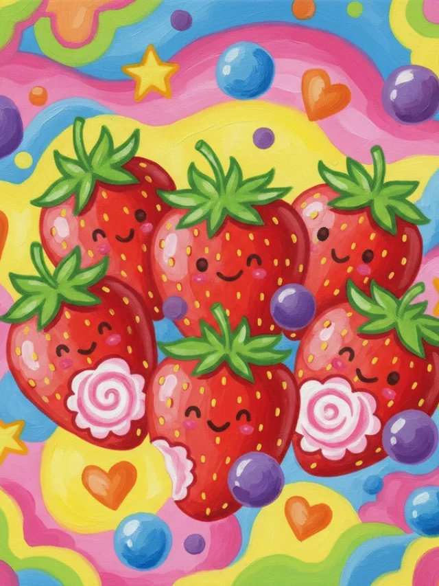 favicon tô màu quả dâu tây