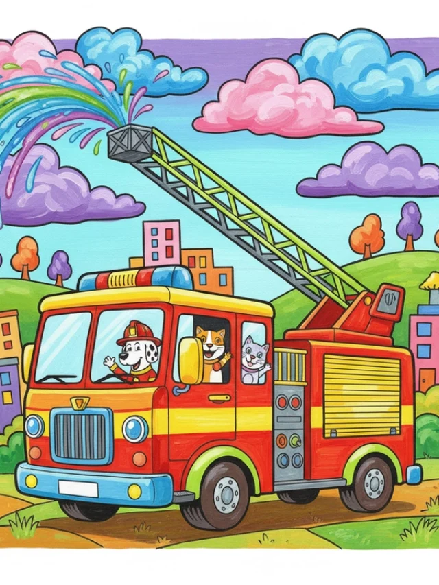 favicon tô màu xe cứu hoả