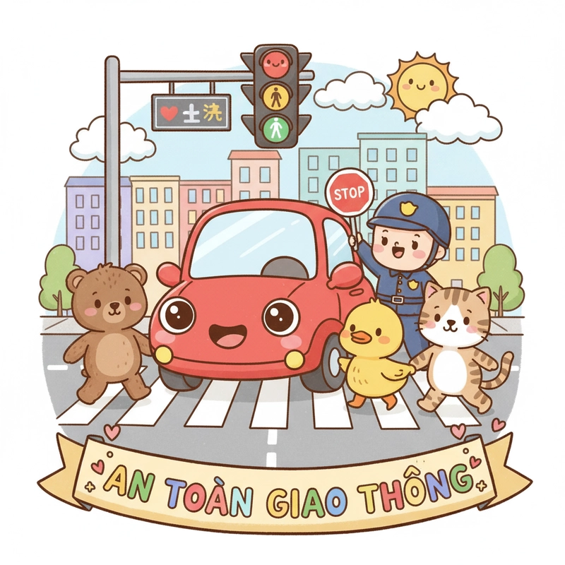 favicon tô màu an toàn giao thông