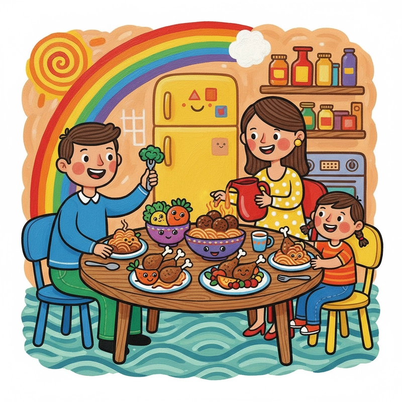 favicon tô màu bữa cơm gia đình