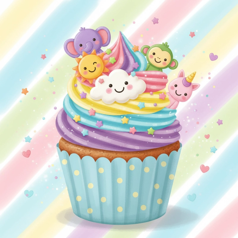 favicon tô màu cupcake
