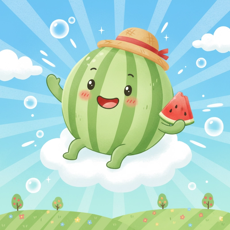 favicon tô màu dưa hấu