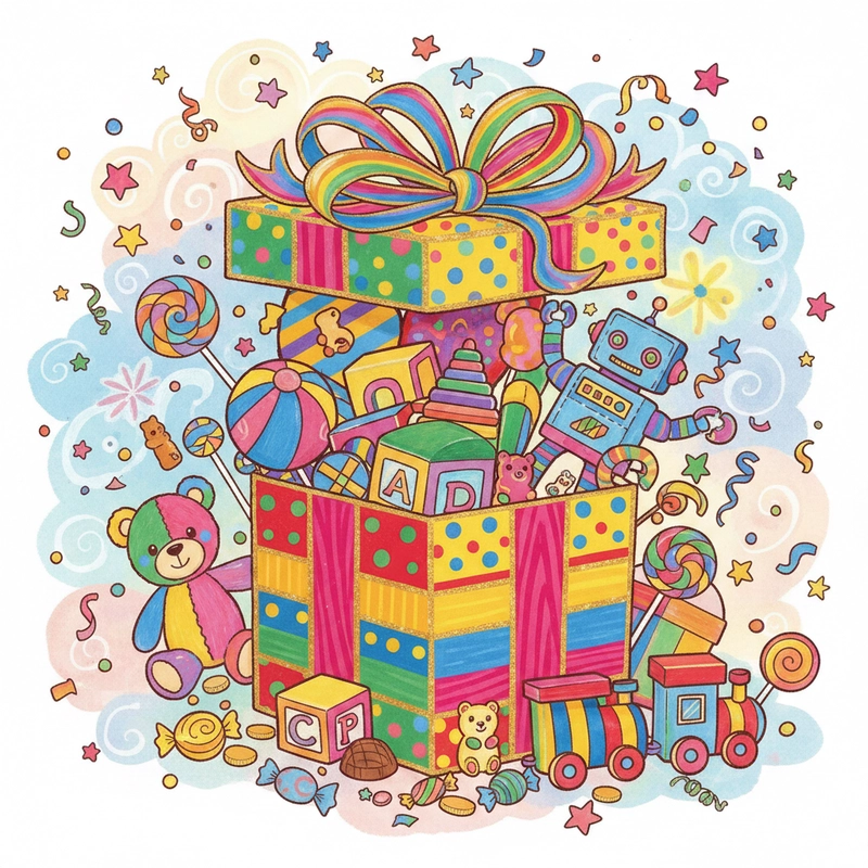 favicon tô màu hộp quà