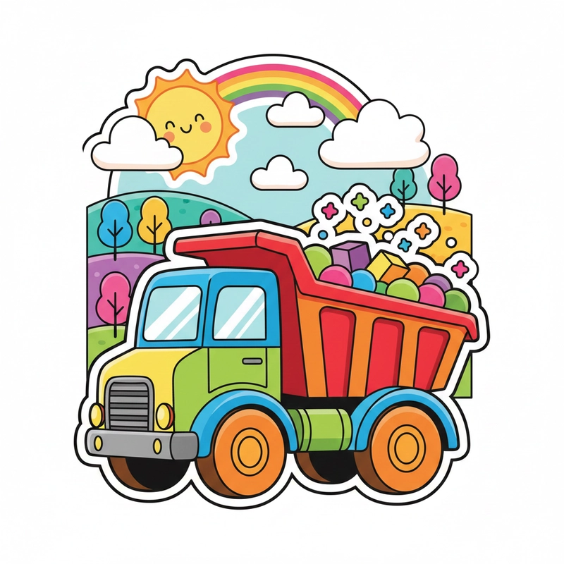 favicon tô màu xe ben