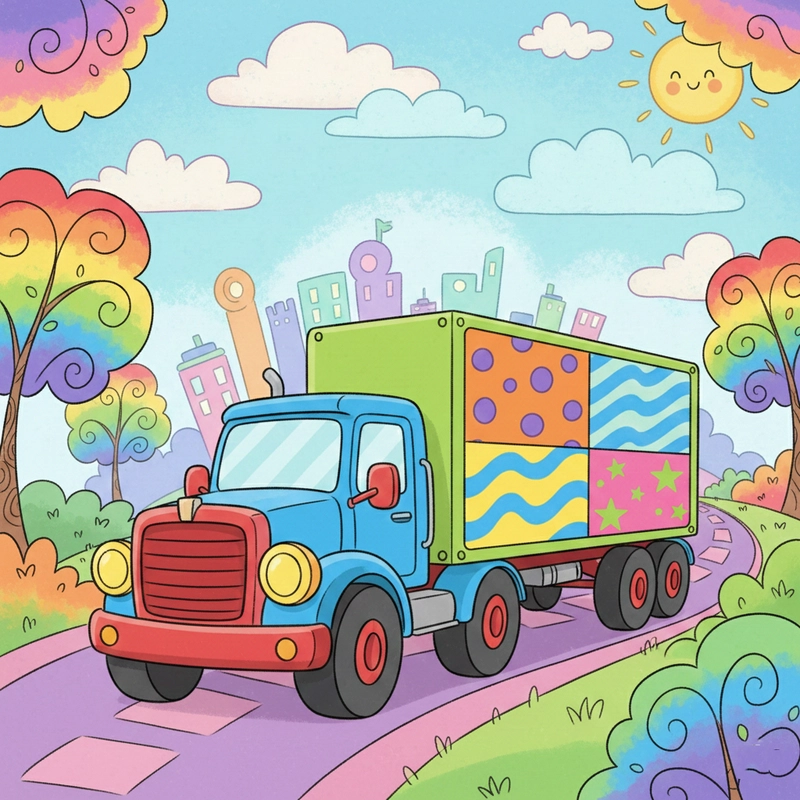 favicon tô màu xe đầu kéo