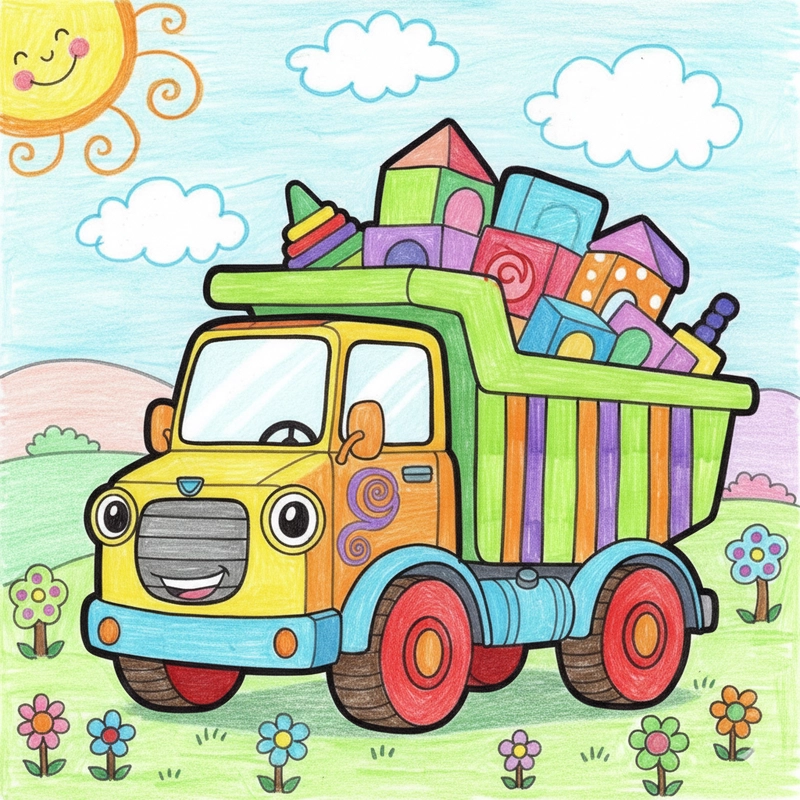 favicon tô màu xe tải