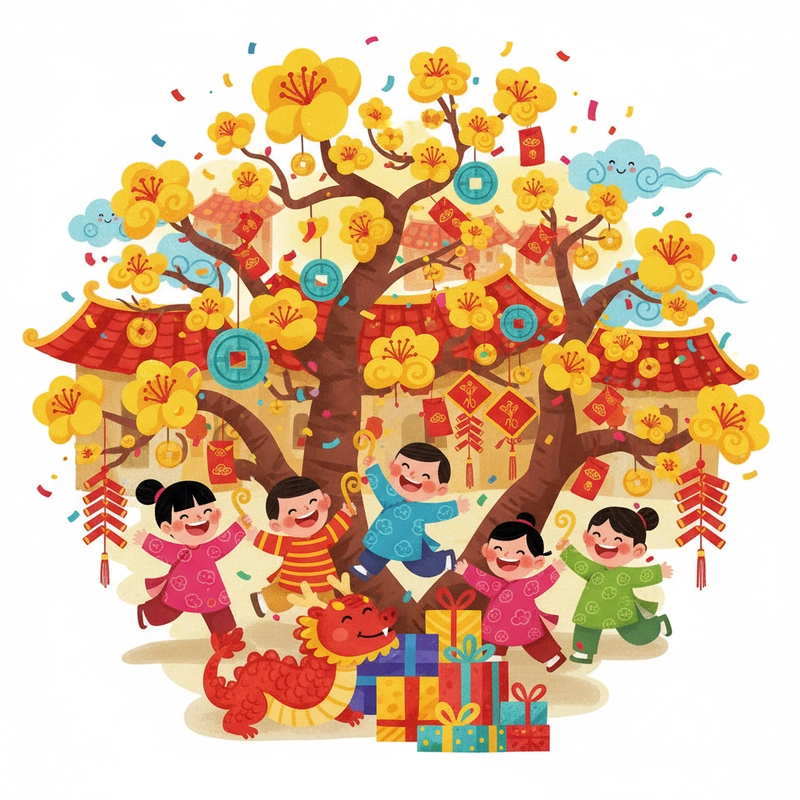 favicon tranh tô màu hoa mai