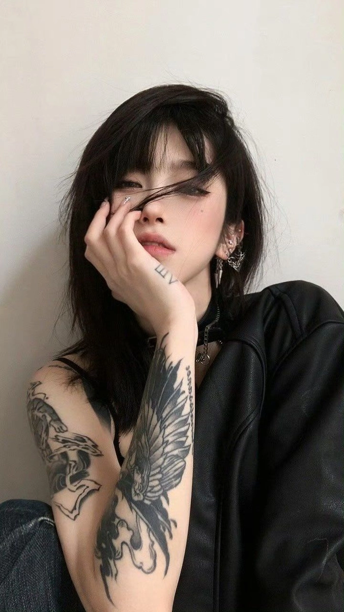 Ảnh gái xinh có hình xăm sexy cá tính