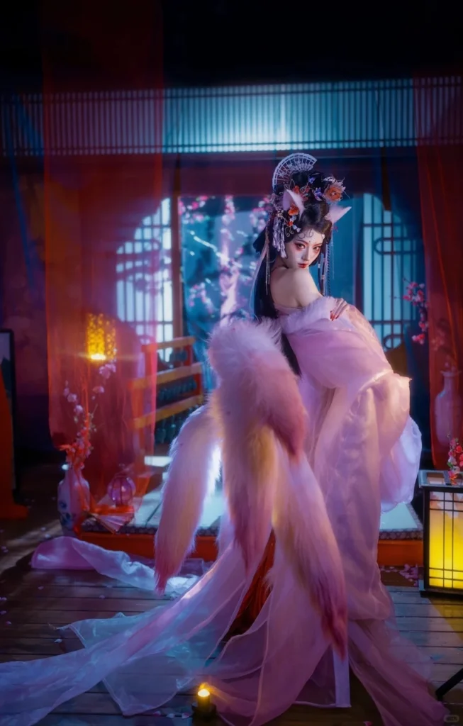 Ảnh gái xinh cosplay hồ ly tinh nghệ thuật