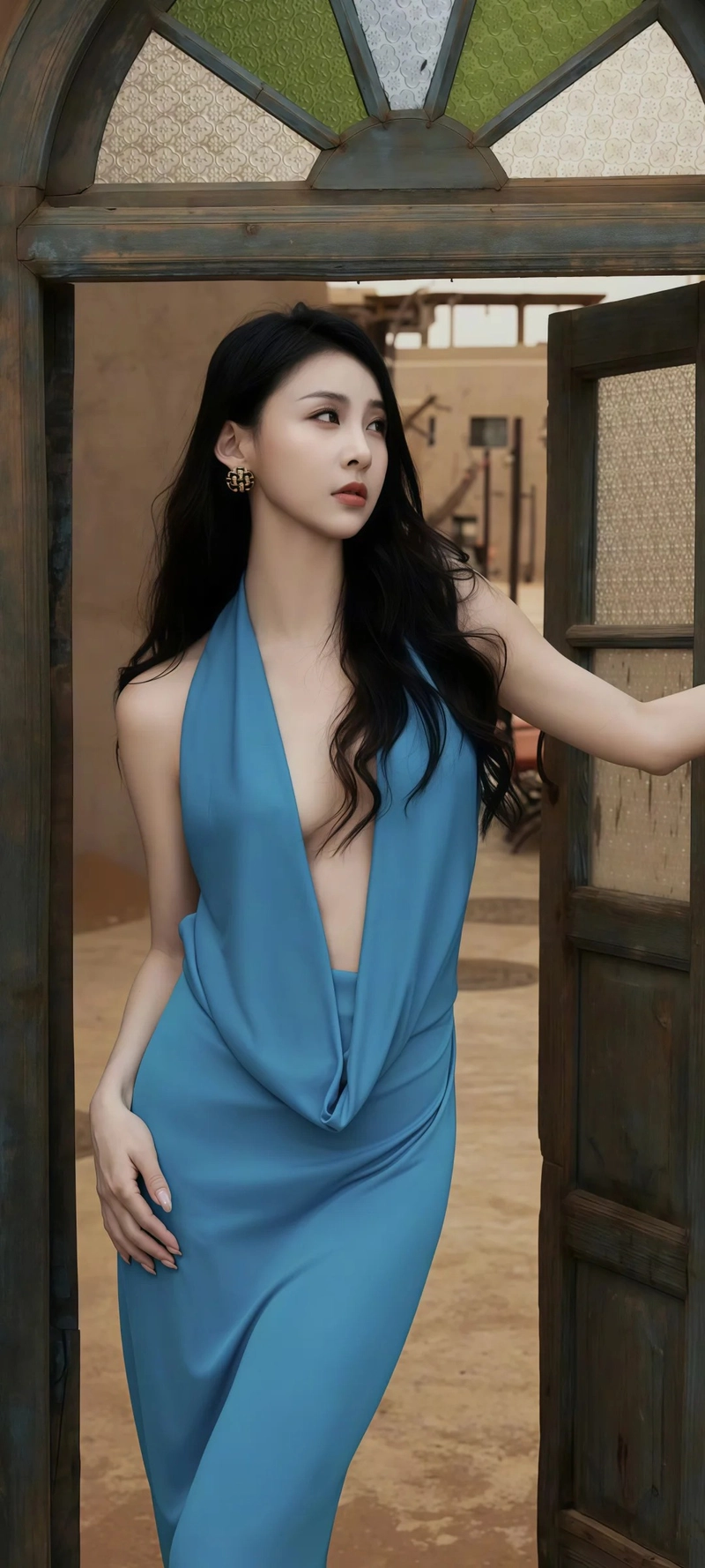 Ảnh gái xinh mặc váy lụa gợi cảm