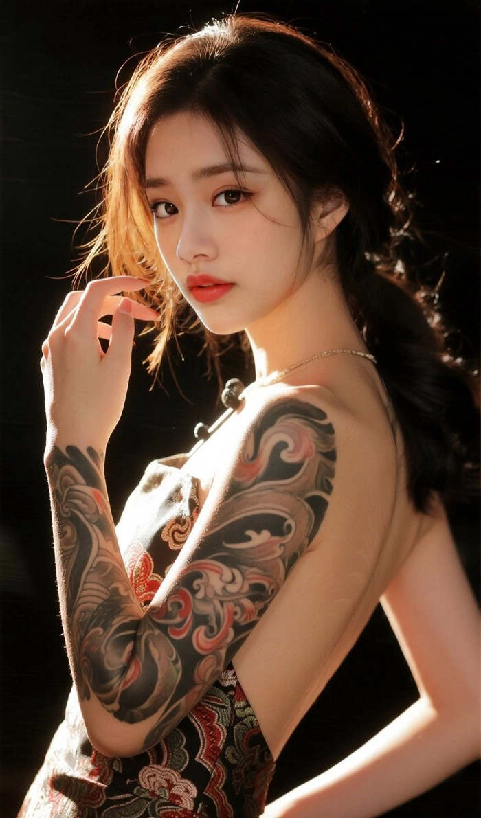 Ảnh gái xinh xăm đẹp phong cách sexy