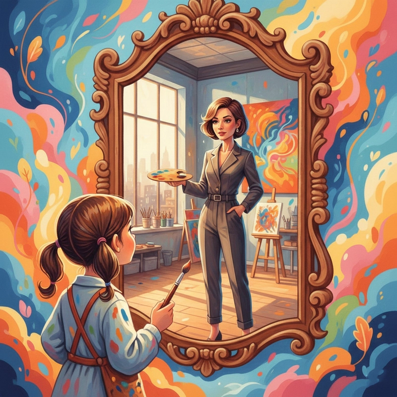 Bức vẽ chủ đề tự do phù hợp học sinh lớp 7