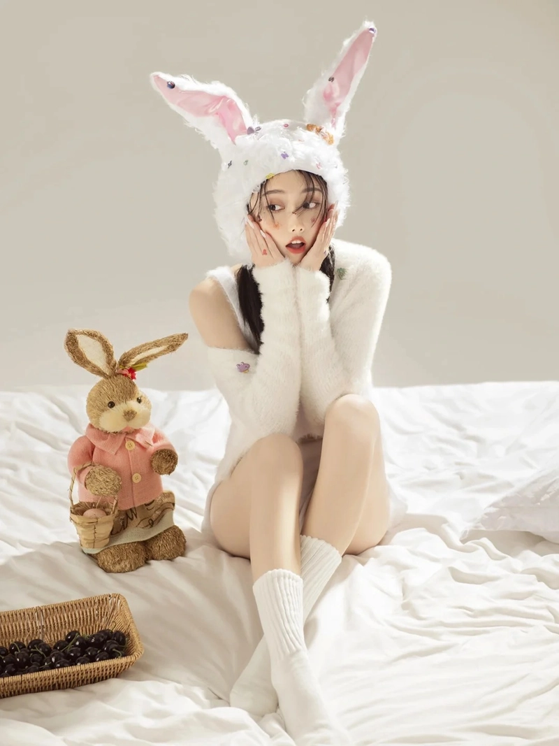 Cosplay tho hong de thuong