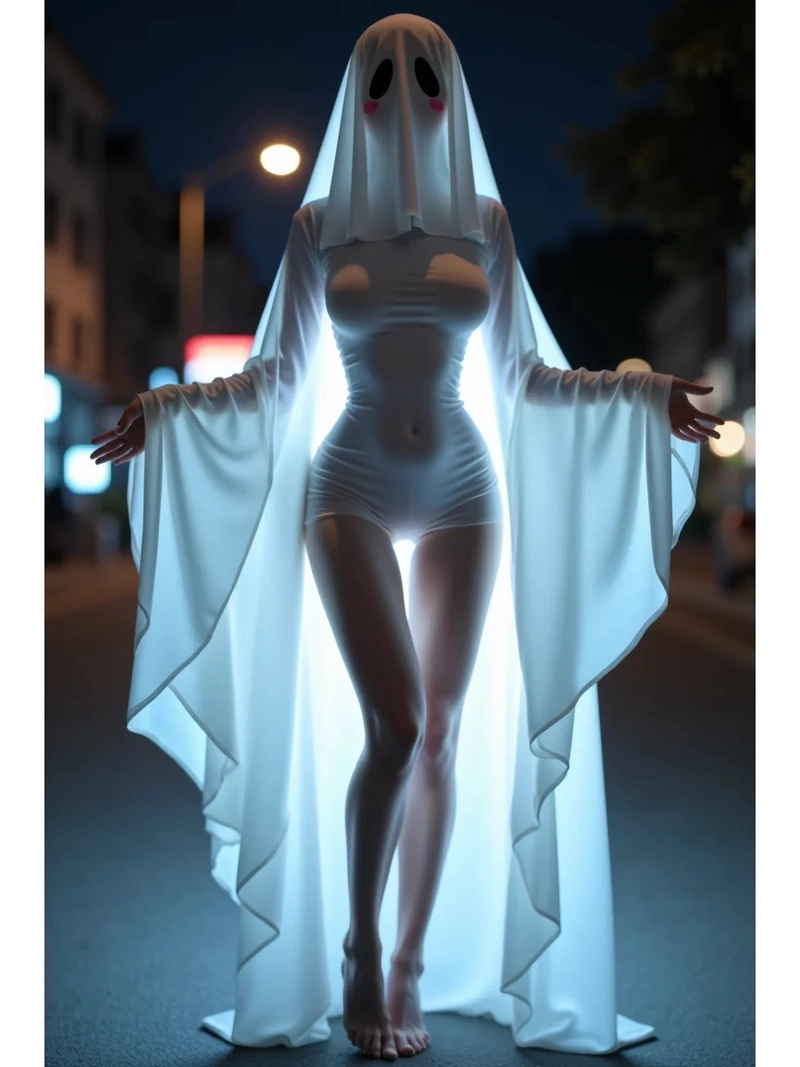 Cosplayer ma nữ xinh đẹp phong cách gợi cảm