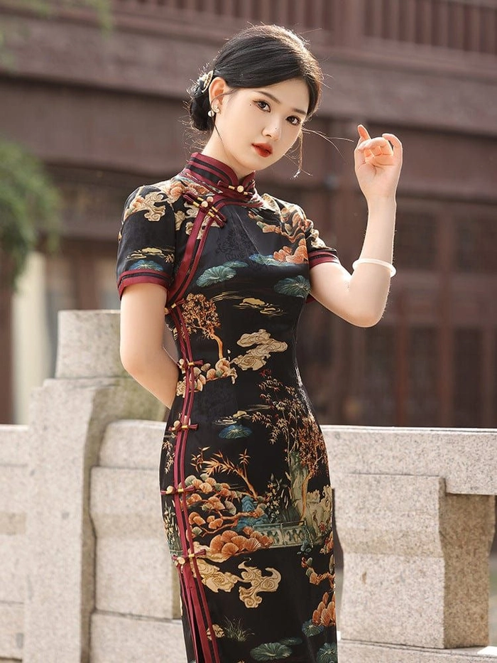 Gái mặc sườn xám nét đẹp truyền thống