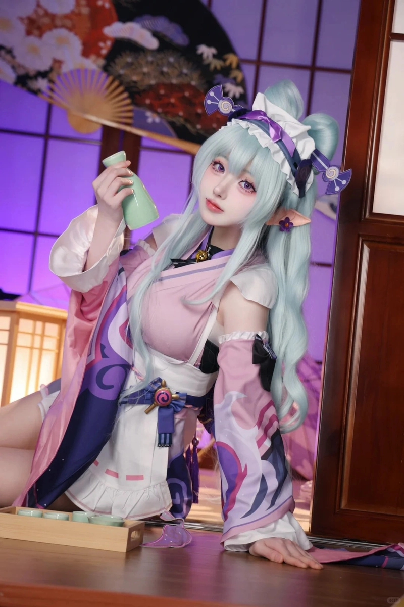 Gái xinh cosplay Genshin nổi bật ngoại hình