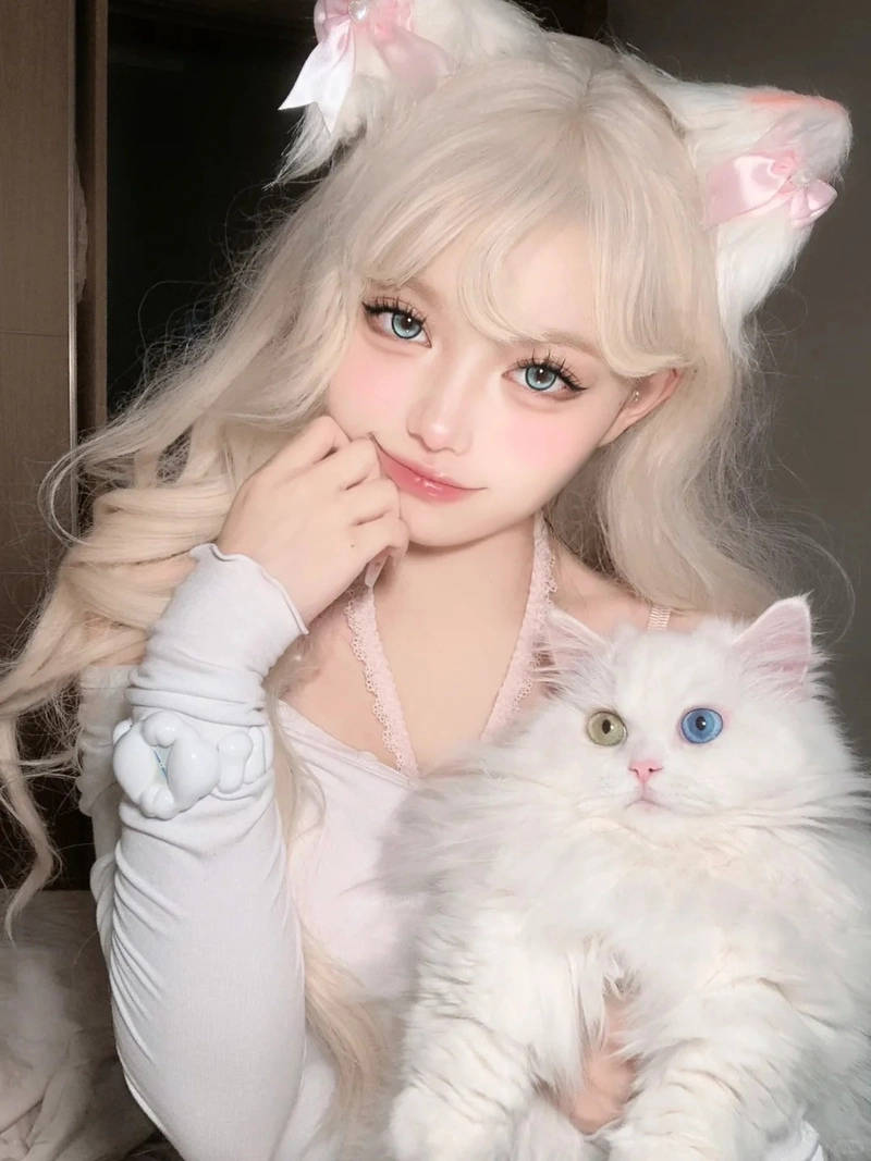 Gái xinh cosplay mèo phong cách cá tính