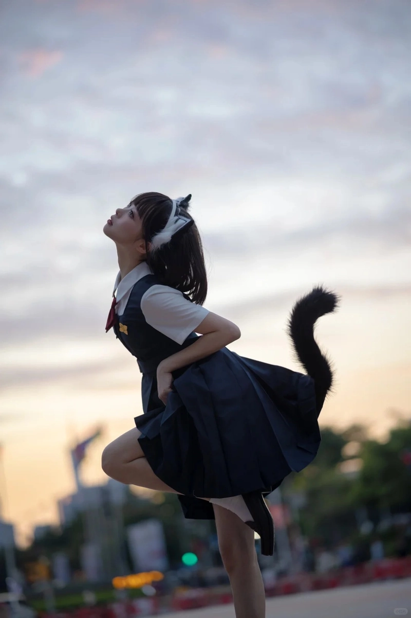 Gái xinh mặc trang phục mèo hot trend