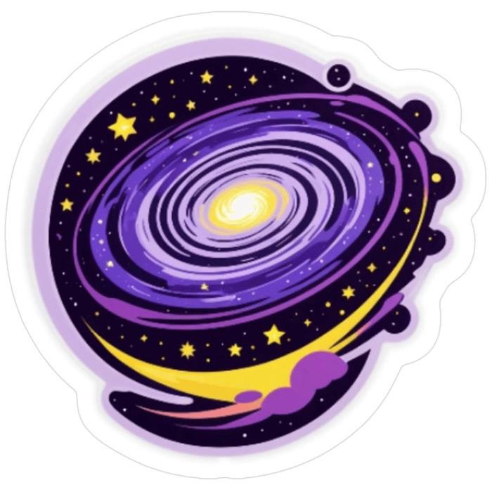 Galaxy sticker cá tính