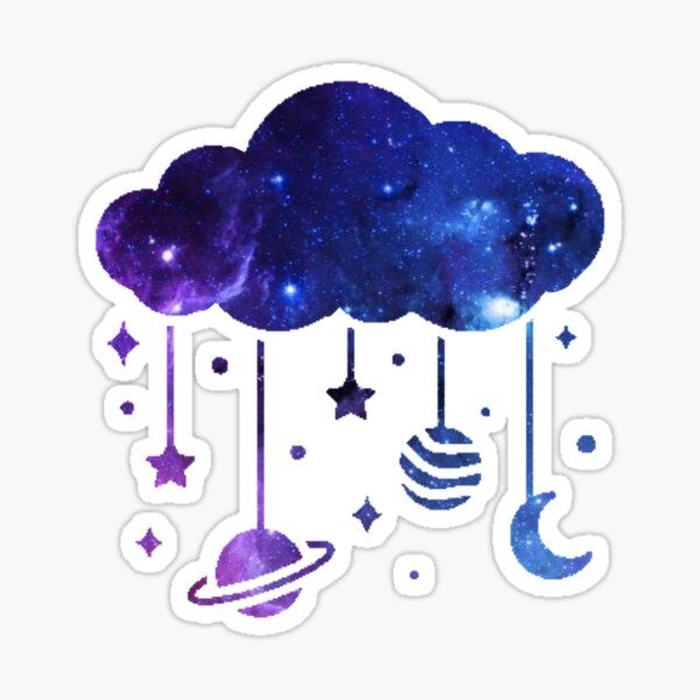 Galaxy sticker thẩm mỹ cao