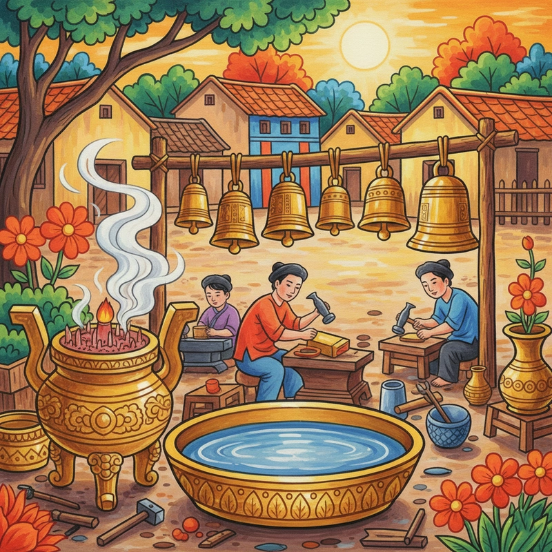 Gợi ý tranh về làng nghề truyền thống Việt Nam