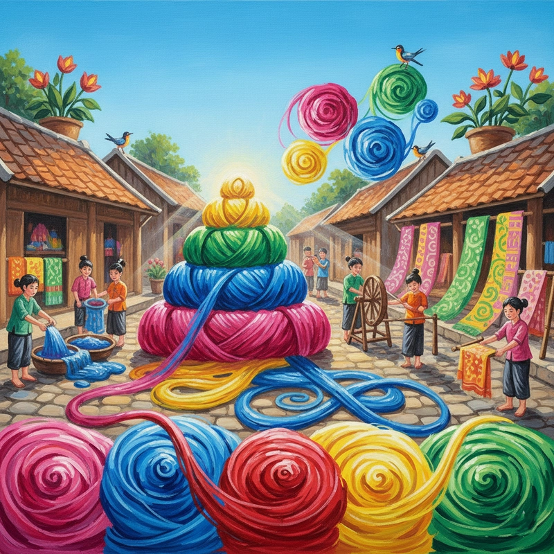 Gợi ý tranh về làng nghề truyền thống đẹp