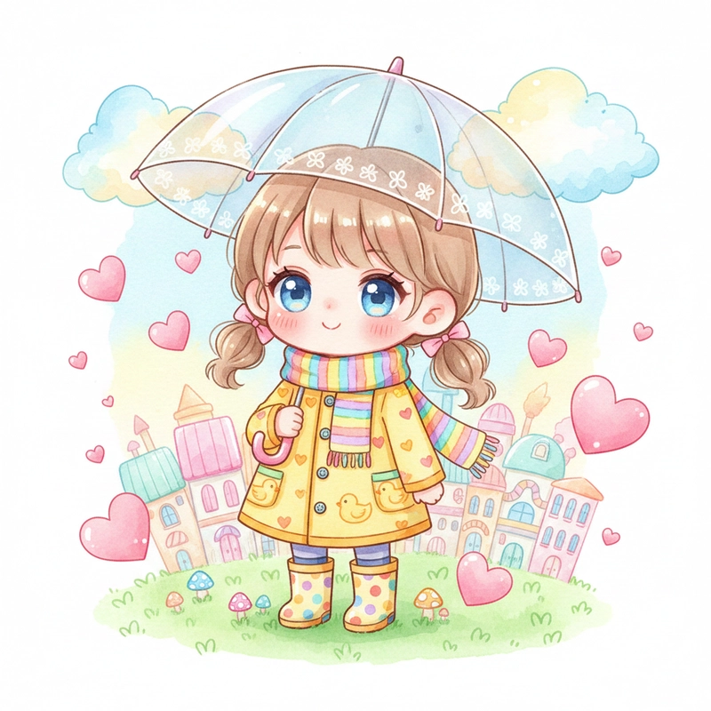 Hình Chibi Cute Girl anime cực yêu