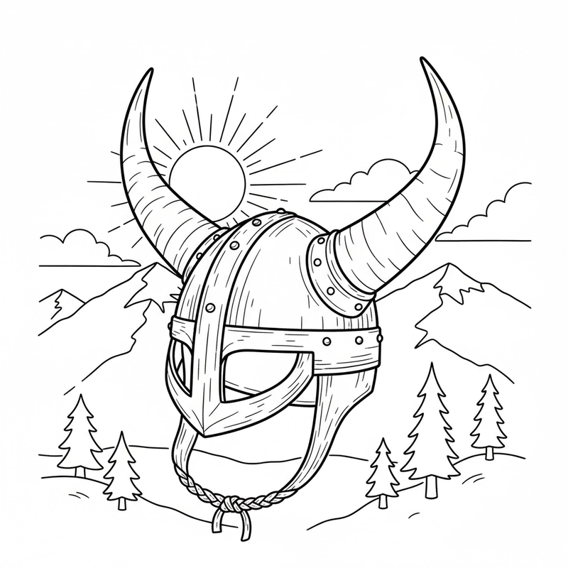 Hình ảnh cái mũ trong tranh tô màu cho trẻ