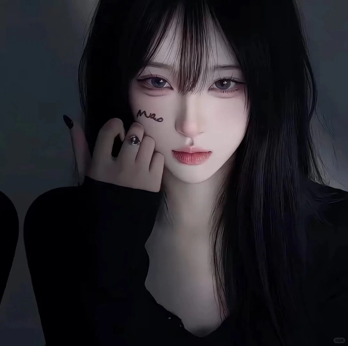 Hình ảnh gái ngầu cá tính trong concept tối giản