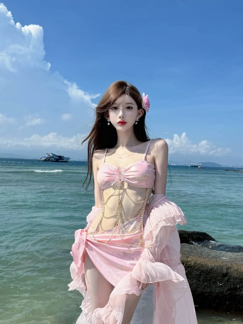 Hình ảnh gái xinh bikini bãi biển