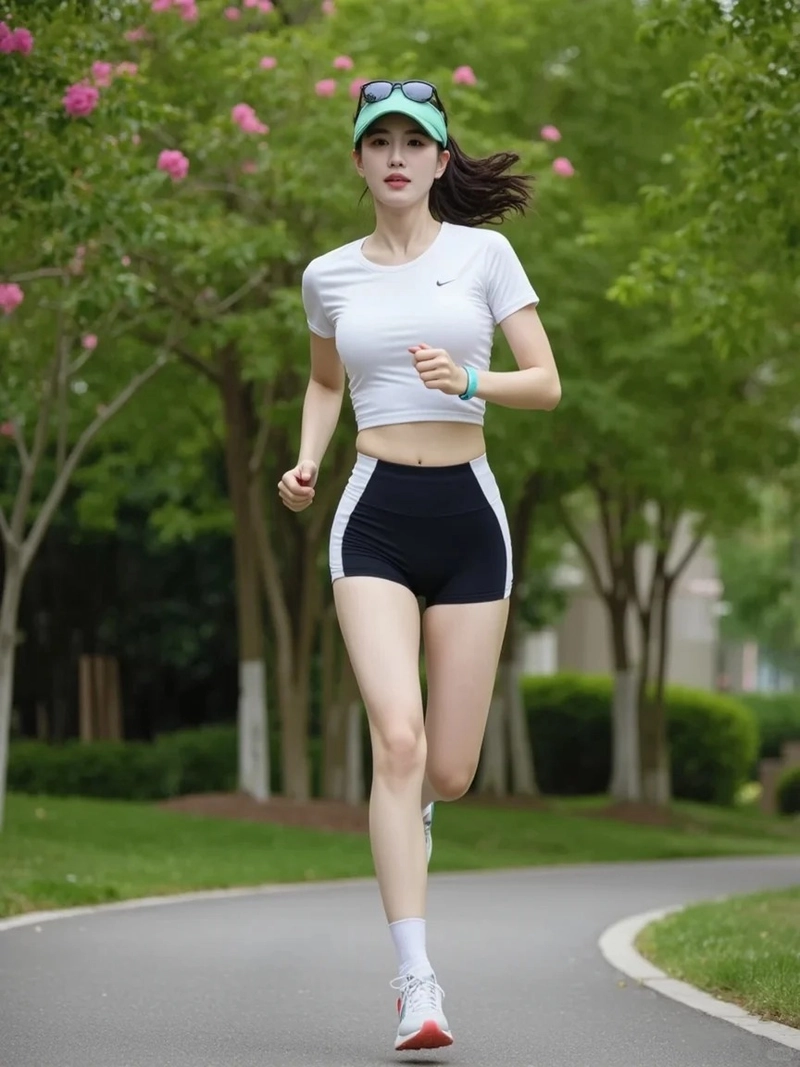 Hình ảnh gái xinh tập gym năng động