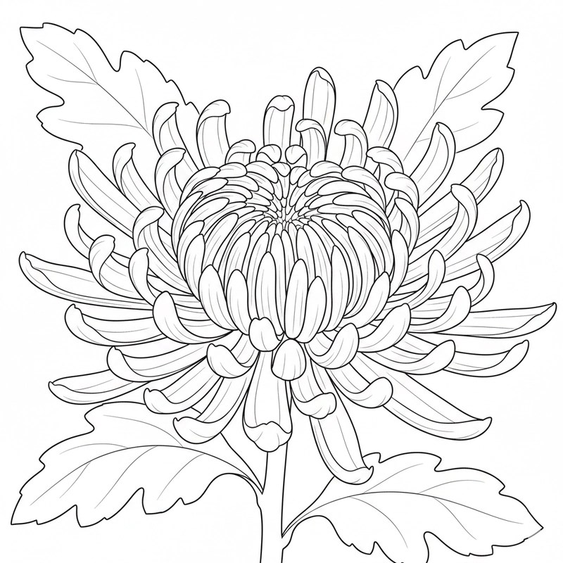 Hình bông hoa cúc cho bé sáng tạo