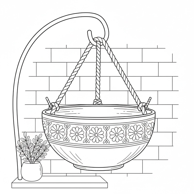 Hình cái bát trang trí hoa văn