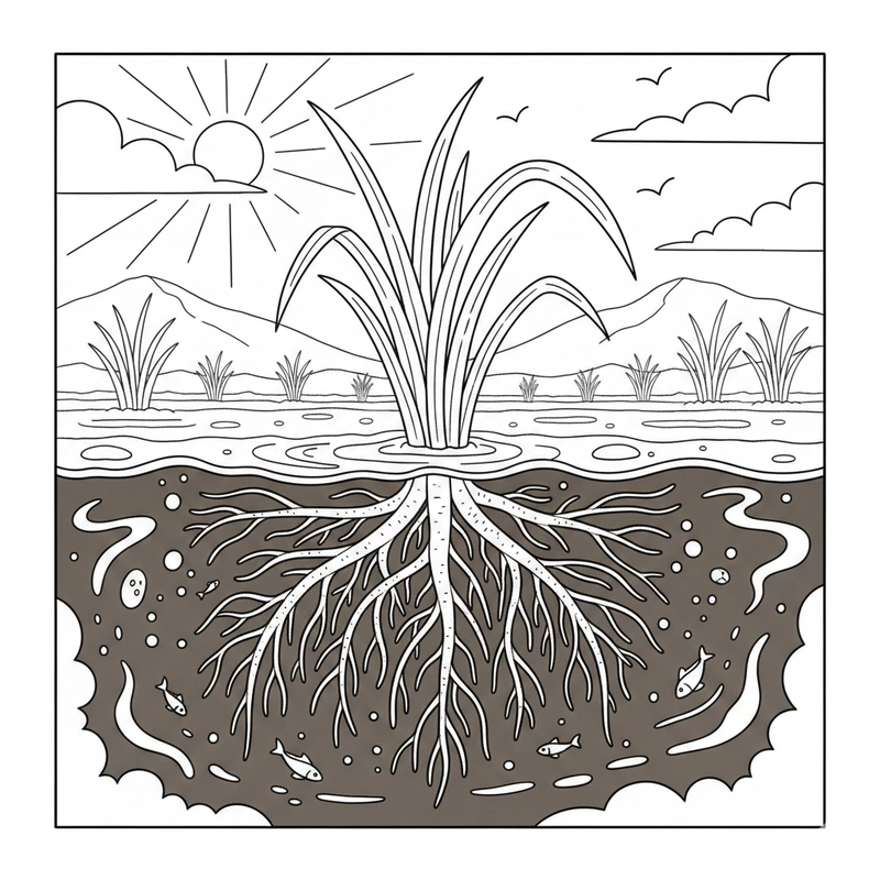 Hình cây lúa tập tô cho bé nhận biết thiên nhiên