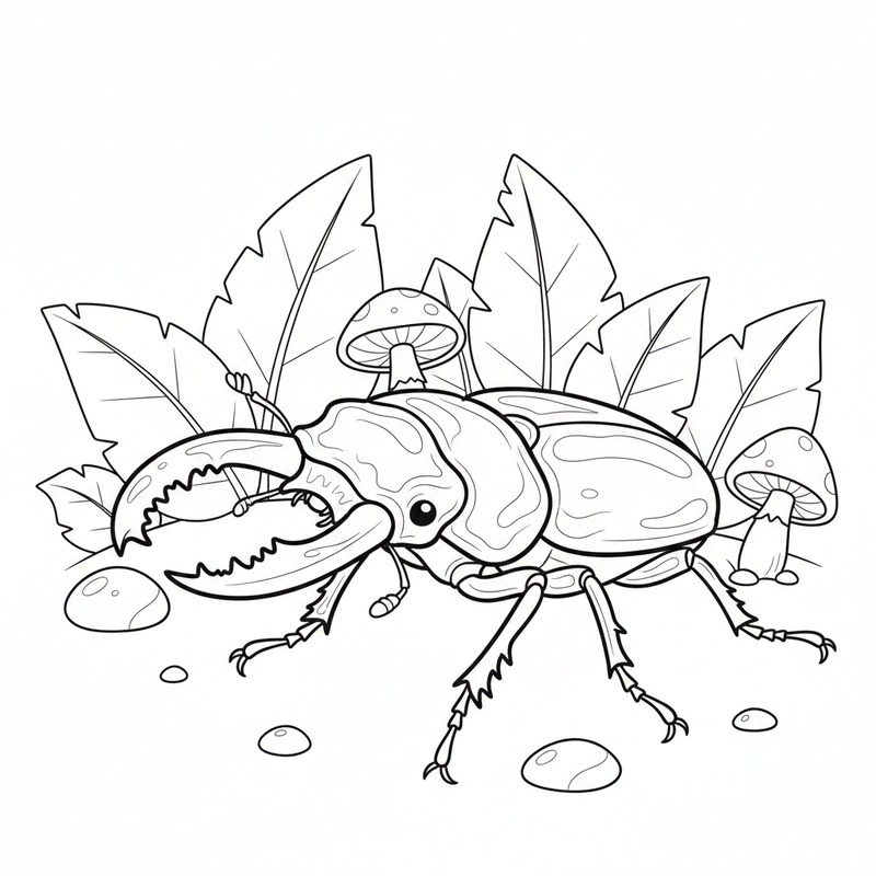 Hình côn trùng tô màu thân thiện