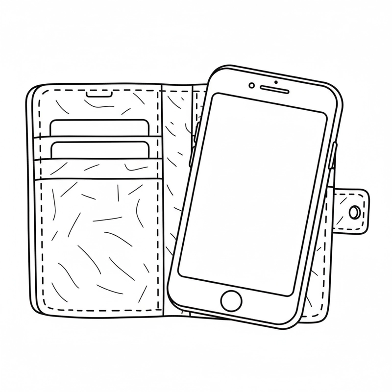 Hình điện thoại đơn giản giúp bé học tô