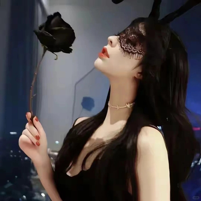 Hình gái xinh cool ngầu mang vibe bí ẩn