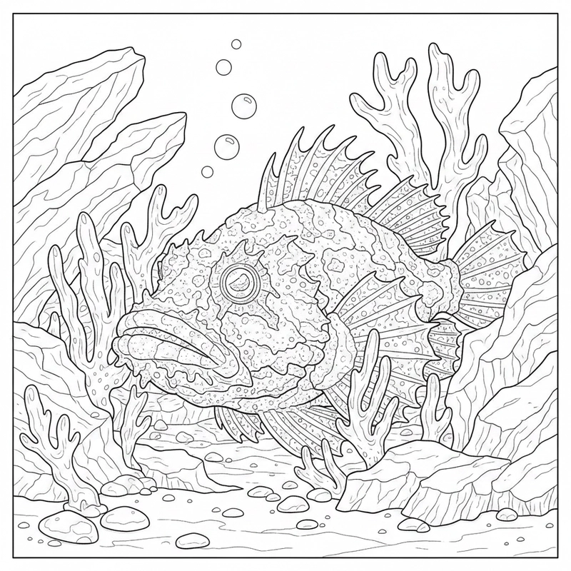 Hình sinh vật biển giúp bé làm quen màu sắc