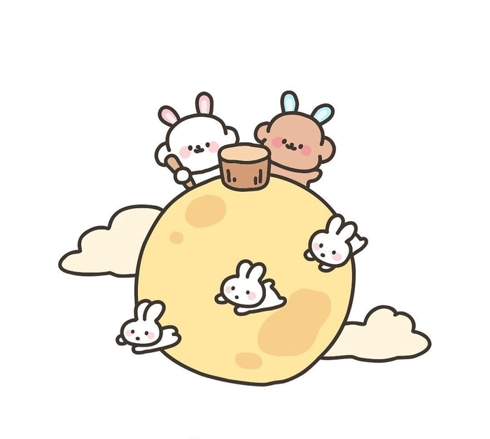 Hình sticker Trung Thu truyền thống