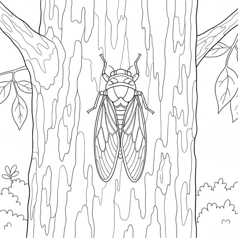 Hình tô màu côn trùng trong tự nhiên