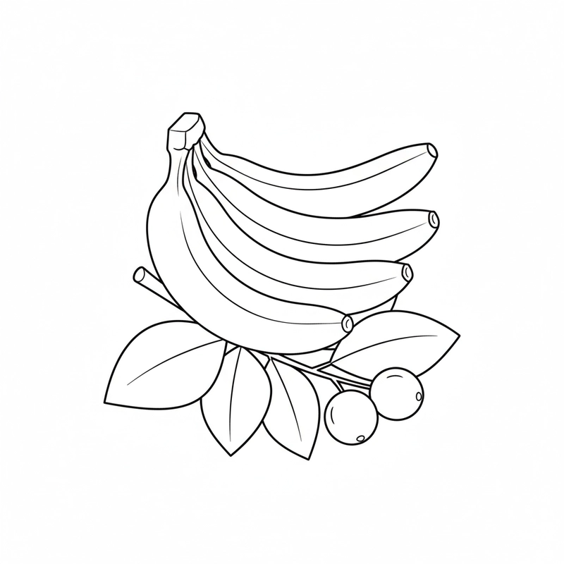 Hình tô màu hoa quả cho hoạt động sáng tạo