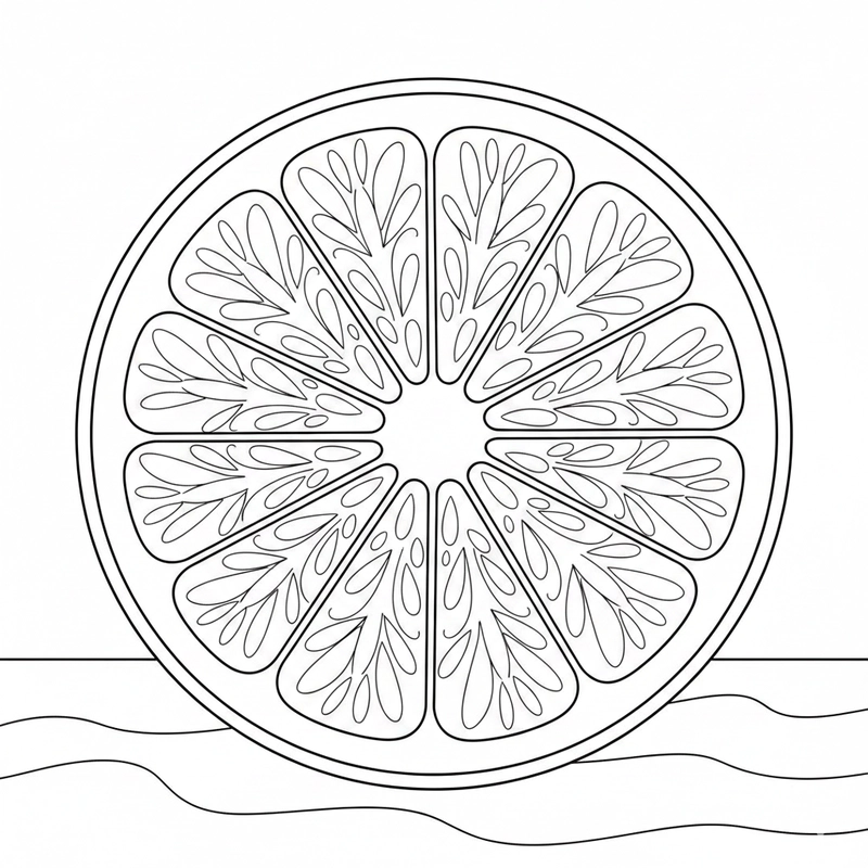 Hình tô màu hoa quả quen thuộc