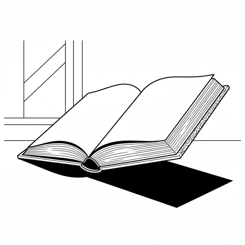 Hình tô màu quyển sách nét rõ