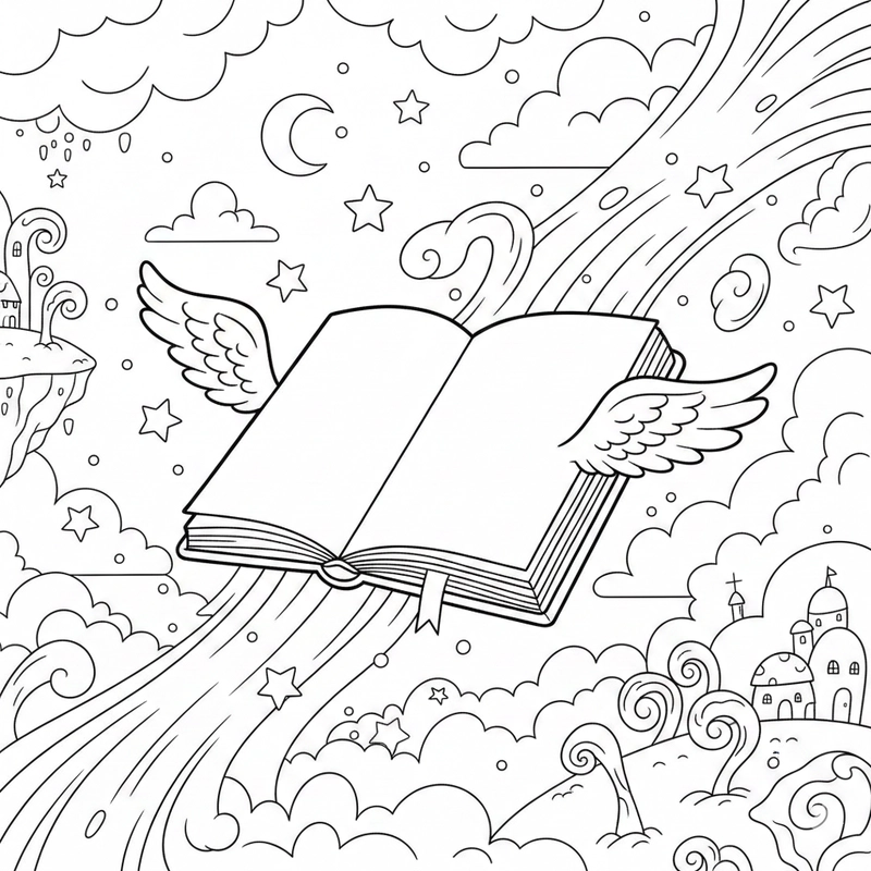 Hình tô màu quyển vở chất lượng cao